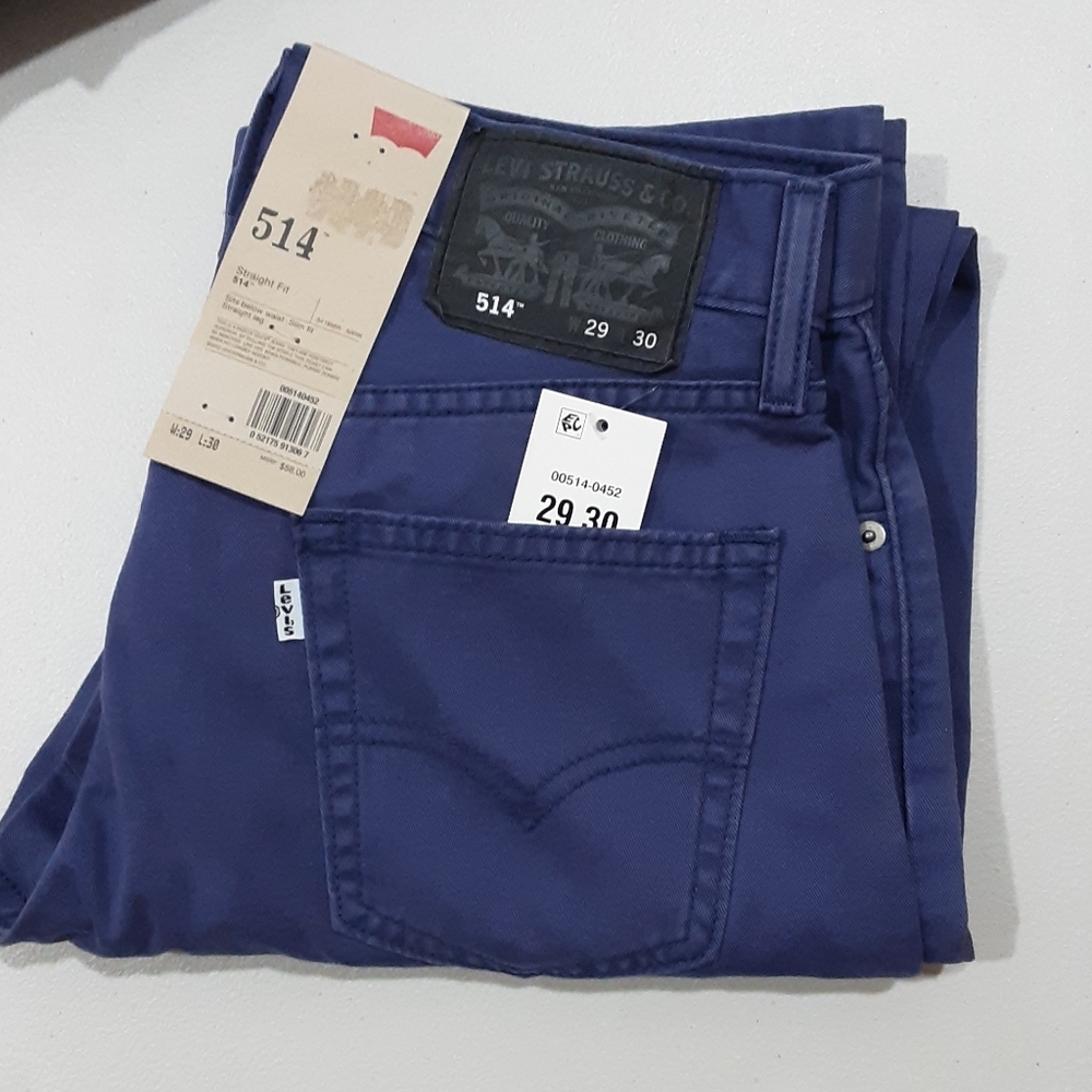 New Mens Levi's 514, slim fit/straight leg, 29x30,